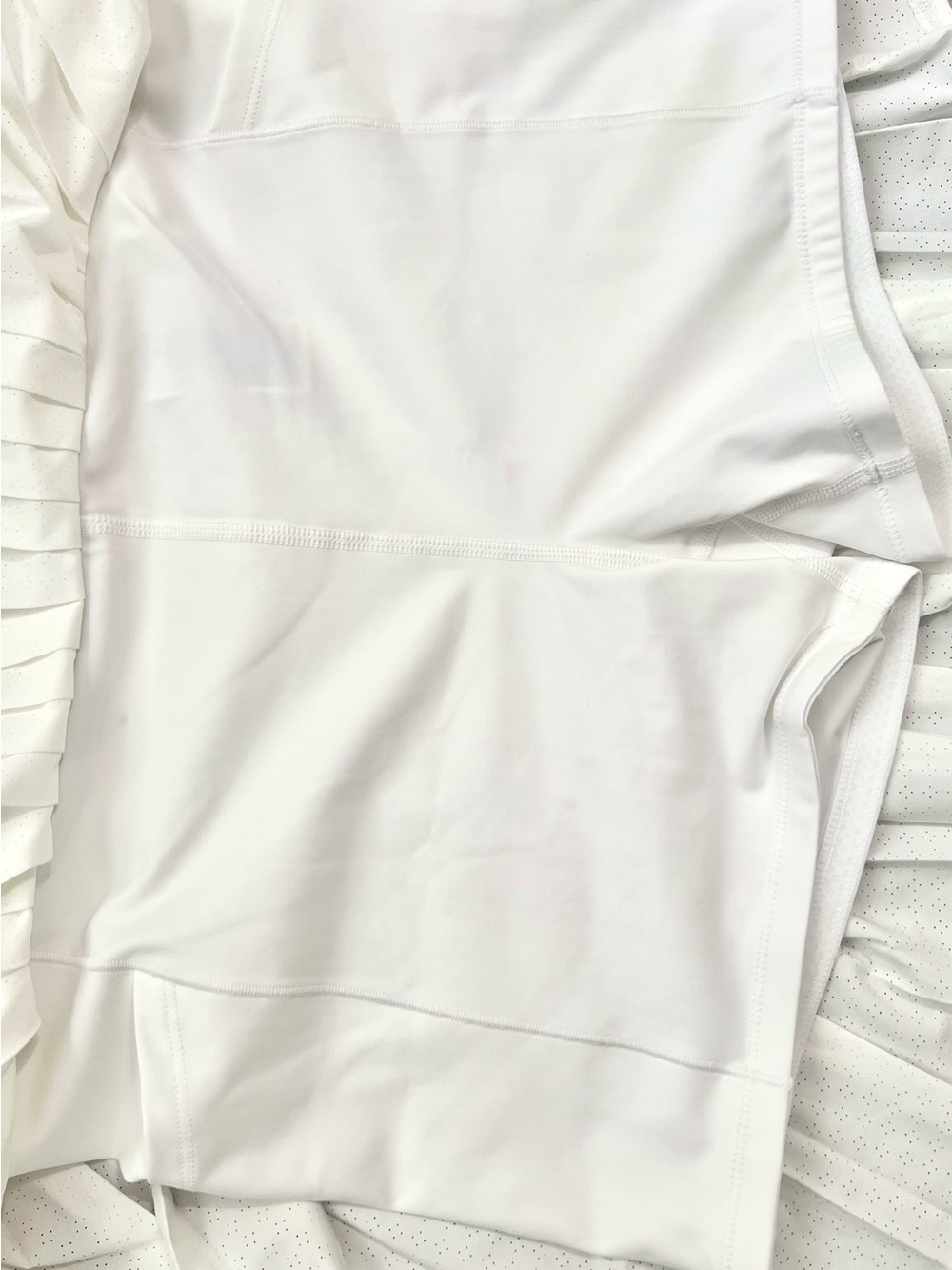 Athleta Match Point Pleated Lasercut Skort | White | Medium - Picture 7 of 7